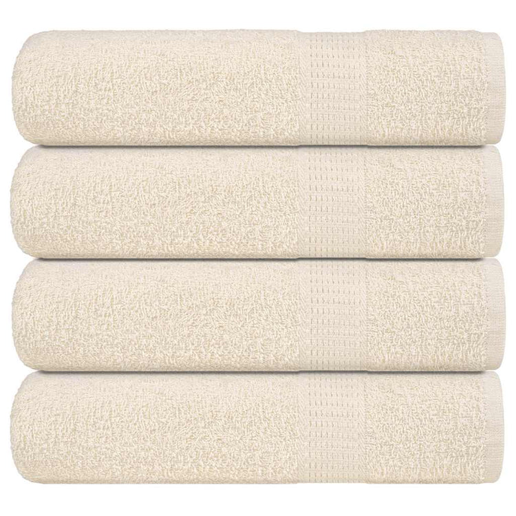 Vidaxl handdoeken frogn 4 st 50x100 cm 360 g m² crème