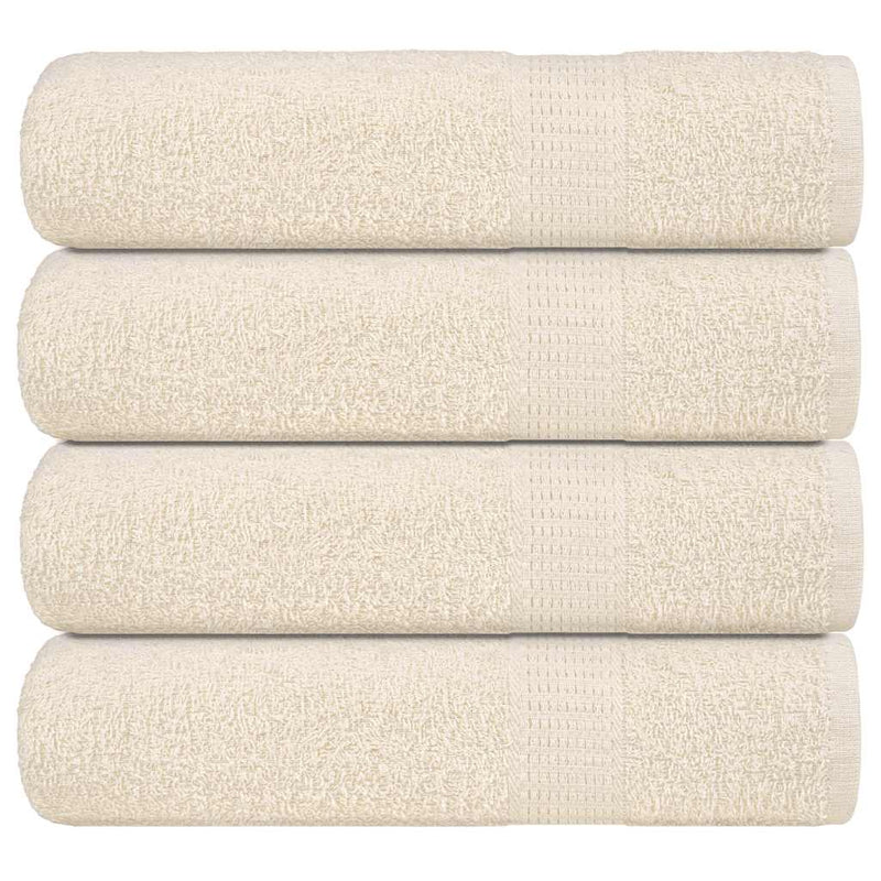 Vidaxl handdoeken frogn 4 st 50x100 cm 360 g m² crème