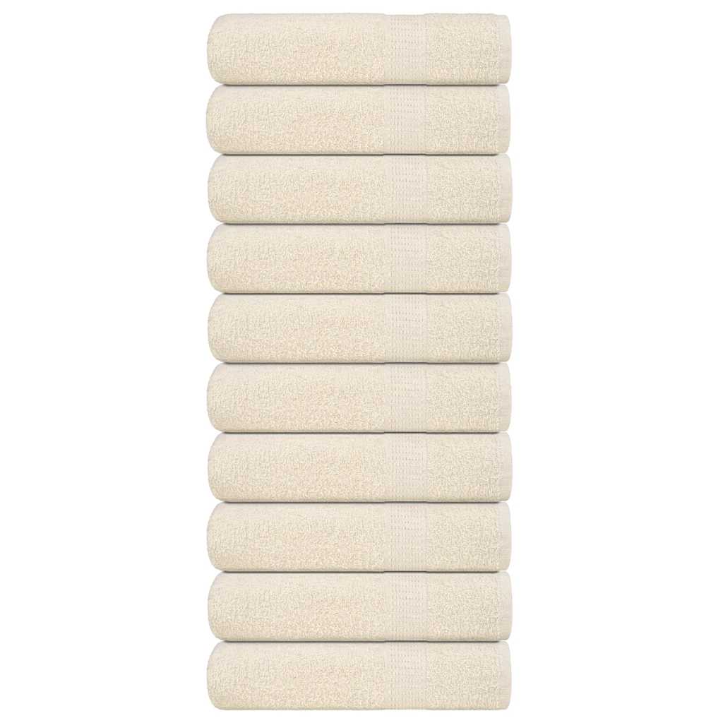 Vidaxl handdoeken frogn 10 st 50x100 cm 360 g m² crème