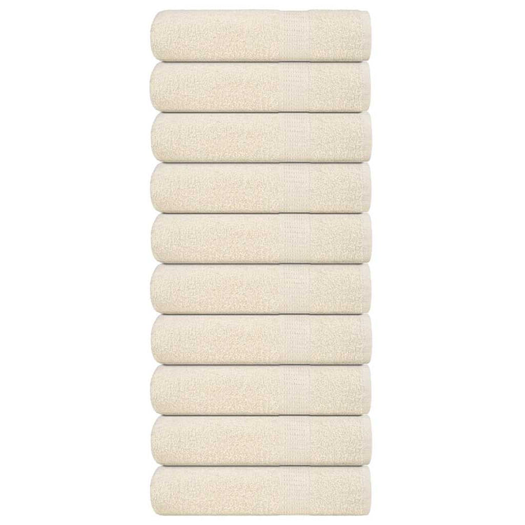 Vidaxl handdoeken frogn 10 st 50x100 cm 360 g m² crème