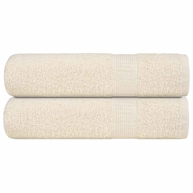 Vidaxl badhanddoeken frogn 2 st 100x150 cm 360 g m² crème