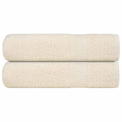 Vidaxl badhanddoeken frogn 2 st 100x150 cm 360 g m² crème