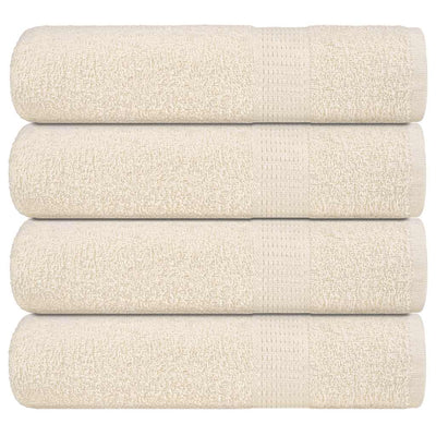 Vidaxl badhanddoeken frogn 4 st 100x150 cm 360 g m² crème