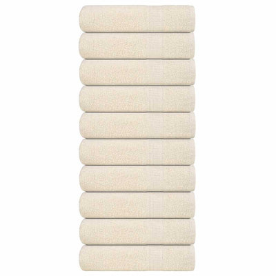 Vidaxl badhanddoeken frogn 10 st 100x150 cm 360 g m² crème