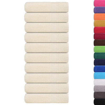 Vidaxl badhanddoeken frogn 10 st 100x150 cm 360 g m² crème