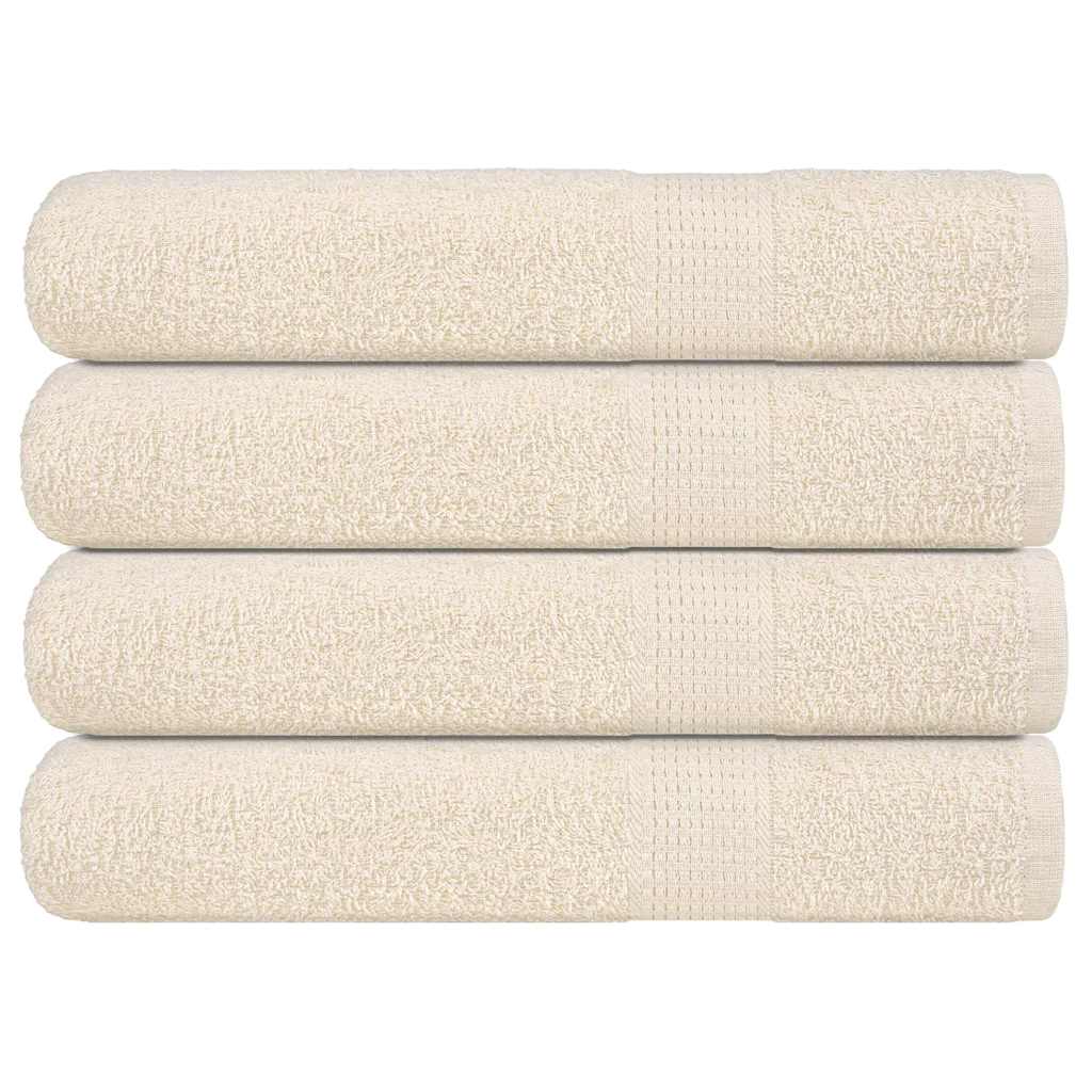 Vidaxl saunahanddoeken frogn 4 st 80x200 cm 360 g m² crème