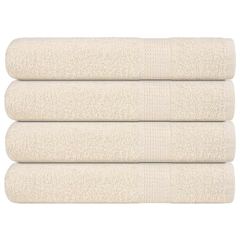 Vidaxl saunahanddoeken frogn 4 st 80x200 cm 360 g m² crème