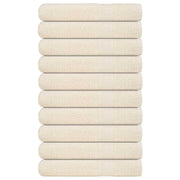 Vidaxl saunahanddoeken frogn 10 st 80x200 cm 360 g m² crème - afbeelding 1