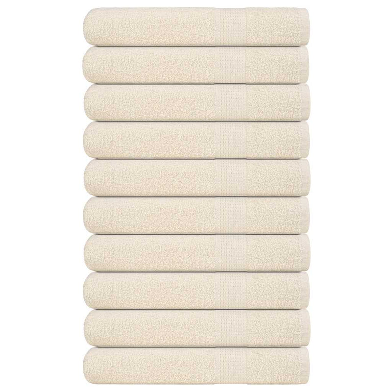Vidaxl saunahanddoeken frogn 10 st 80x200 cm 360 g m² crème