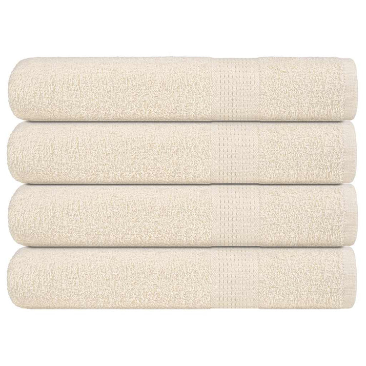 Vidaxl handdoeken frogn 4 st 100x200 cm 360 g m² crème