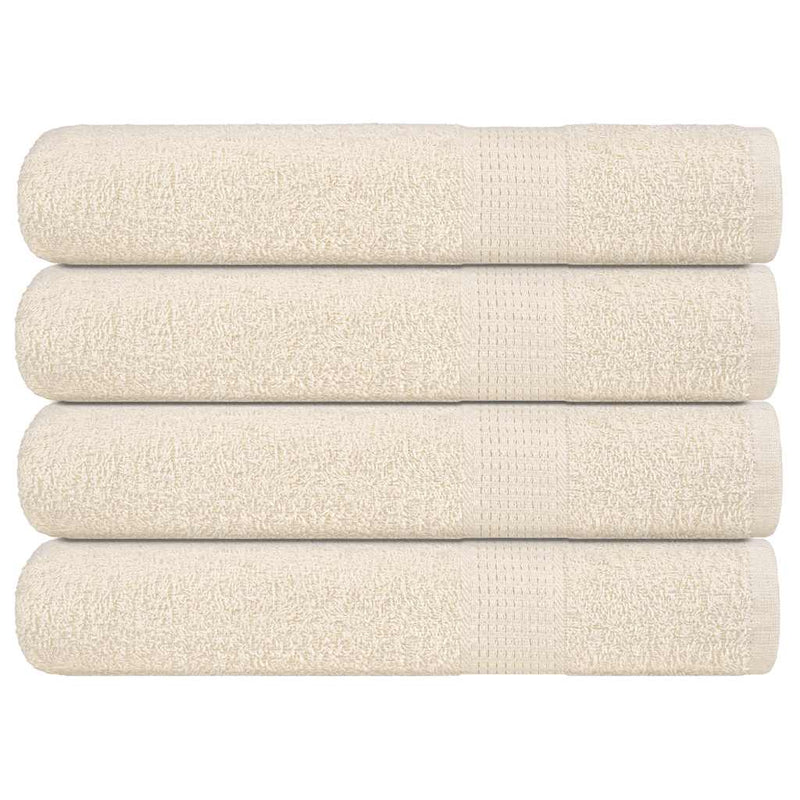 Vidaxl handdoeken frogn 4 st 100x200 cm 360 g m² crème