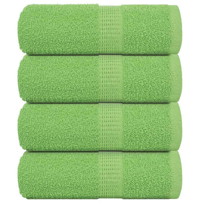 Vidaxl washandjes frogn 4 st 30x30 cm 360 g m² appelgroen
