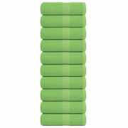 Vidaxl washandjes frogn 10 st 30x30 cm 360 g m² appelgroen - afbeelding 1