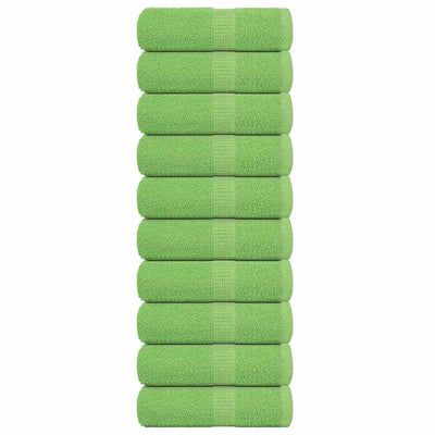 Vidaxl washandjes frogn 10 st 30x30 cm 360 g m² appelgroen