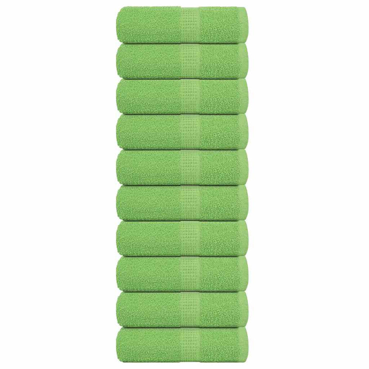 Vidaxl washandjes frogn 10 st 30x30 cm 360 g m² appelgroen