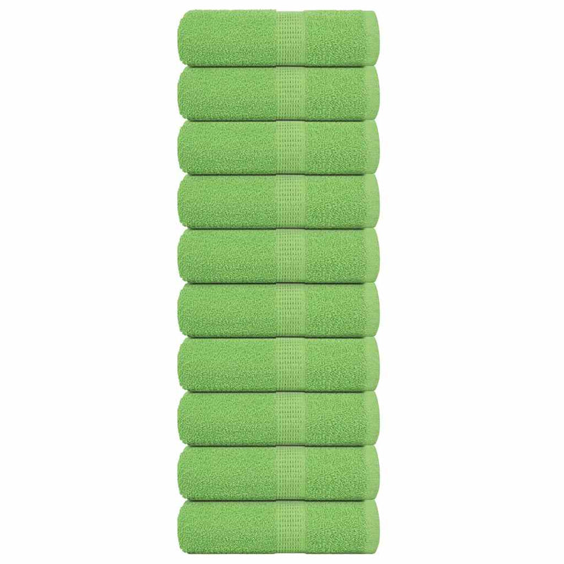 Vidaxl washandjes frogn 10 st 30x30 cm 360 g m² appelgroen