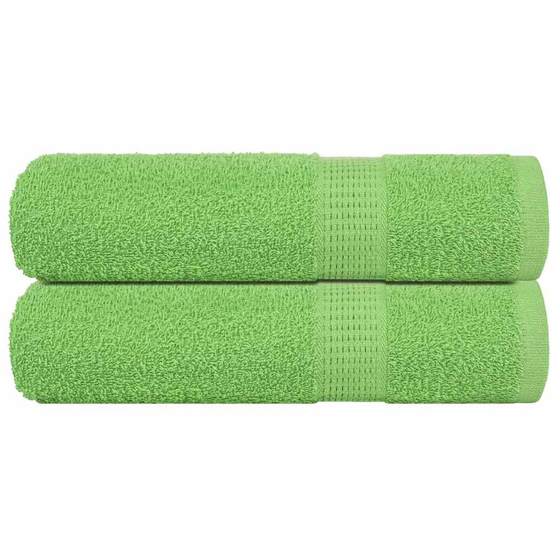 Vidaxl handdoeken frogn 2 st 50x100 cm 360 g m² appelgroen