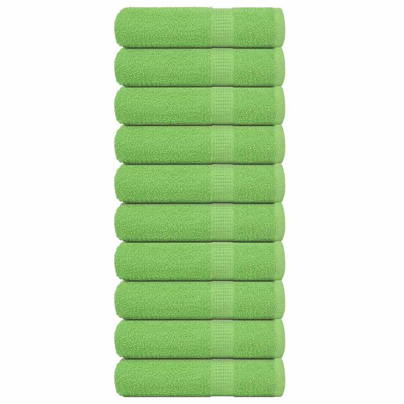 Vidaxl handdoeken frogn 10 st 50x100 cm 360 g m² appelgroen