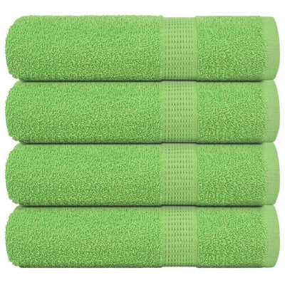 Vidaxl douchehanddoeken frogn 4 st 70x140 cm 360 g m² appelgroen