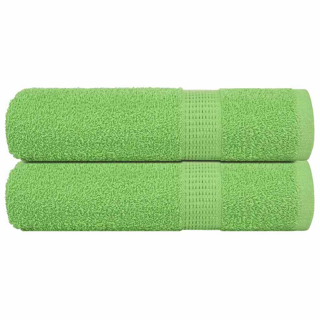 Vidaxl badhanddoeken frogn 2 st 100x150 cm 360 g m² appelgroen