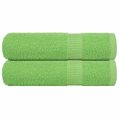 Vidaxl badhanddoeken frogn 2 st 100x150 cm 360 g m² appelgroen