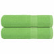 Vidaxl badhanddoeken frogn 2 st 100x150 cm 360 g m² appelgroen