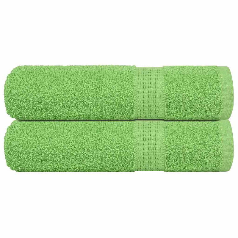 Vidaxl badhanddoeken frogn 2 st 100x150 cm 360 g m² appelgroen