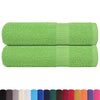 Vidaxl badhanddoeken frogn 2 st 100x150 cm 360 g m² appelgroen