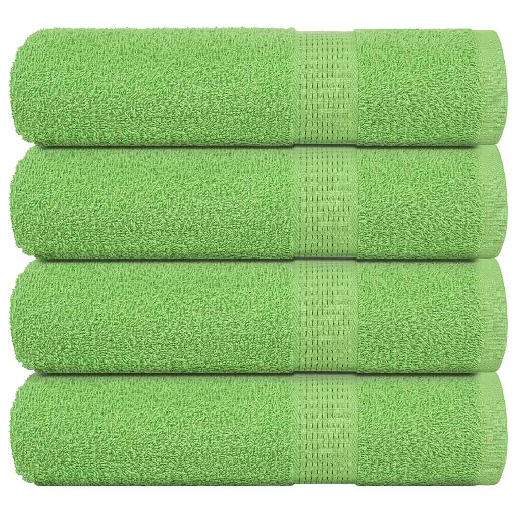 Vidaxl badhanddoeken frogn 4 st 100x150 cm 360 g m² appelgroen