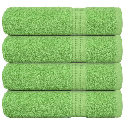 Vidaxl badhanddoeken frogn 4 st 100x150 cm 360 g m² appelgroen