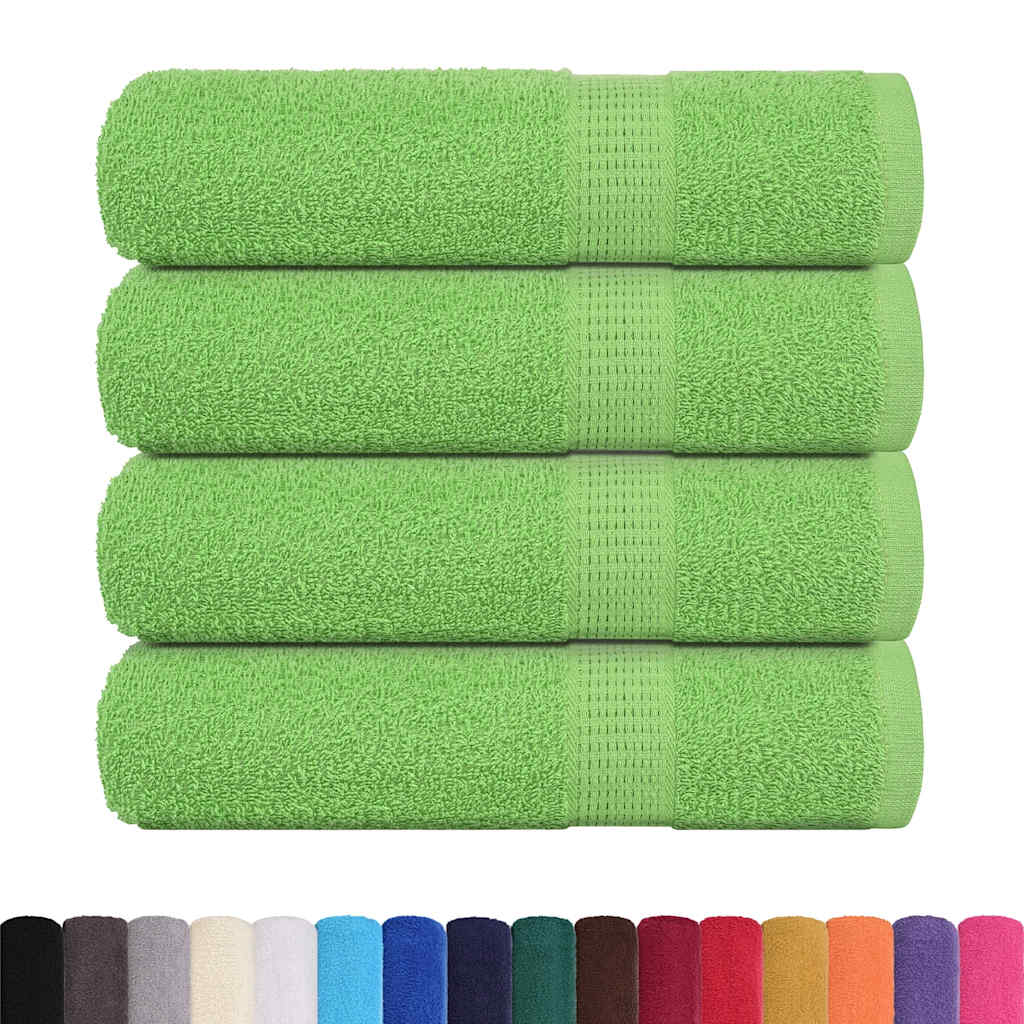 Vidaxl badhanddoeken frogn 4 st 100x150 cm 360 g m² appelgroen