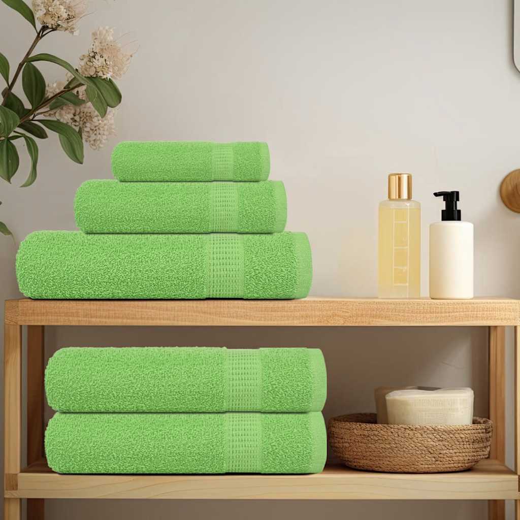 Vidaxl badhanddoeken frogn 4 st 100x150 cm 360 g m² appelgroen