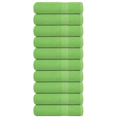 Vidaxl badhanddoeken frogn 10 st 100x150 cm 360 g m² appelgroen