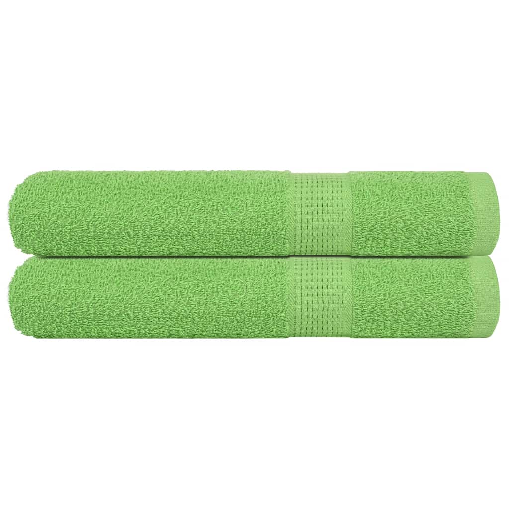 Vidaxl saunahanddoeken frogn 2 st 80x200 cm 360 g m² appelgroen