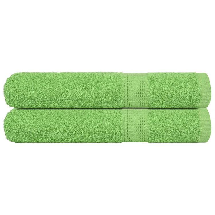Vidaxl saunahanddoeken frogn 2 st 80x200 cm 360 g m² appelgroen