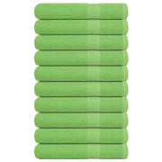 Vidaxl saunahanddoeken frogn 10 st 80x200 cm 360 g m² appelgroen - afbeelding 1