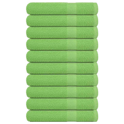 Vidaxl saunahanddoeken frogn 10 st 80x200 cm 360 g m² appelgroen