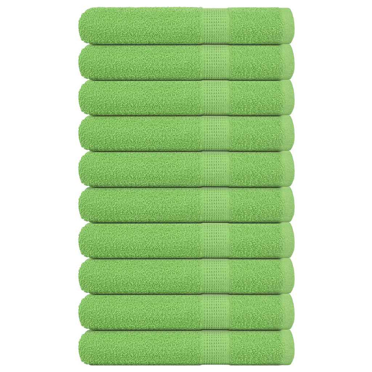 Vidaxl saunahanddoeken frogn 10 st 80x200 cm 360 g m² appelgroen