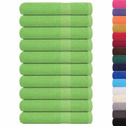 Vidaxl saunahanddoeken frogn 10 st 80x200 cm 360 g m² appelgroen - afbeelding 2