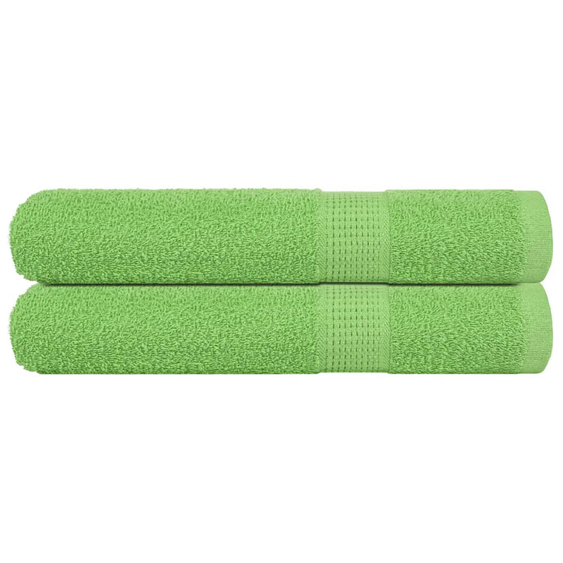 Vidaxl handdoeken frogn 2 st 100x200 cm 360 g m² appelgroen