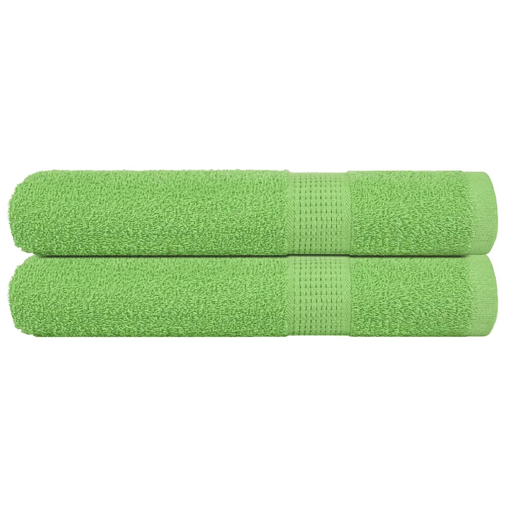 Vidaxl handdoeken frogn 2 st 100x200 cm 360 g m² appelgroen