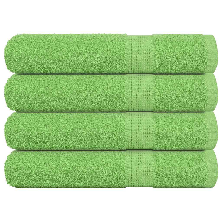 Vidaxl handdoeken frogn 4 st 100x200 cm 360 g m² appelgroen