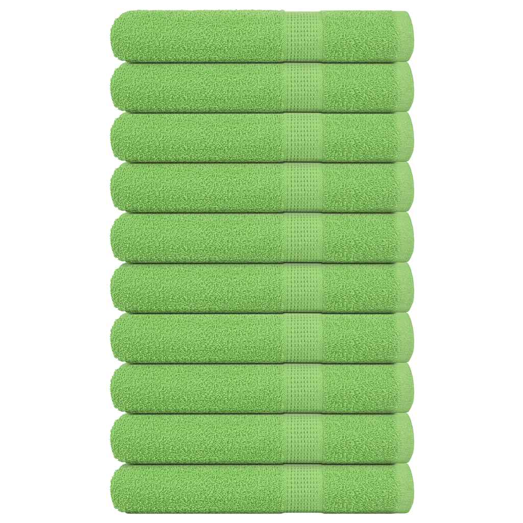 Vidaxl handdoeken frogn 10 st 100x200 cm 360 g m² appelgroen
