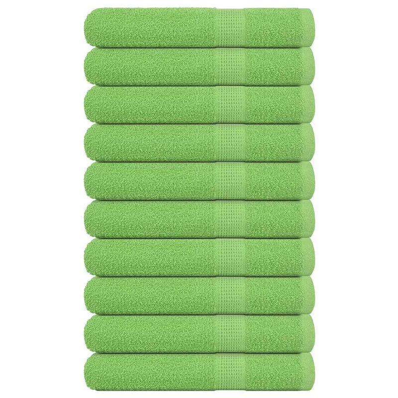 Vidaxl handdoeken frogn 10 st 100x200 cm 360 g m² appelgroen