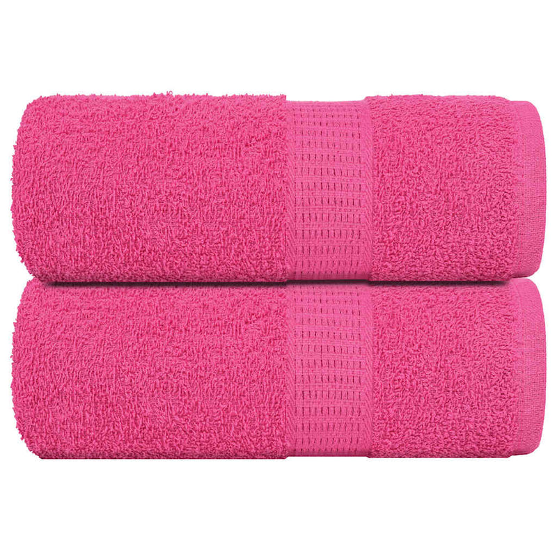 Vidaxl washandjes frogn 2 st 30x30 cm 360 g m² roze