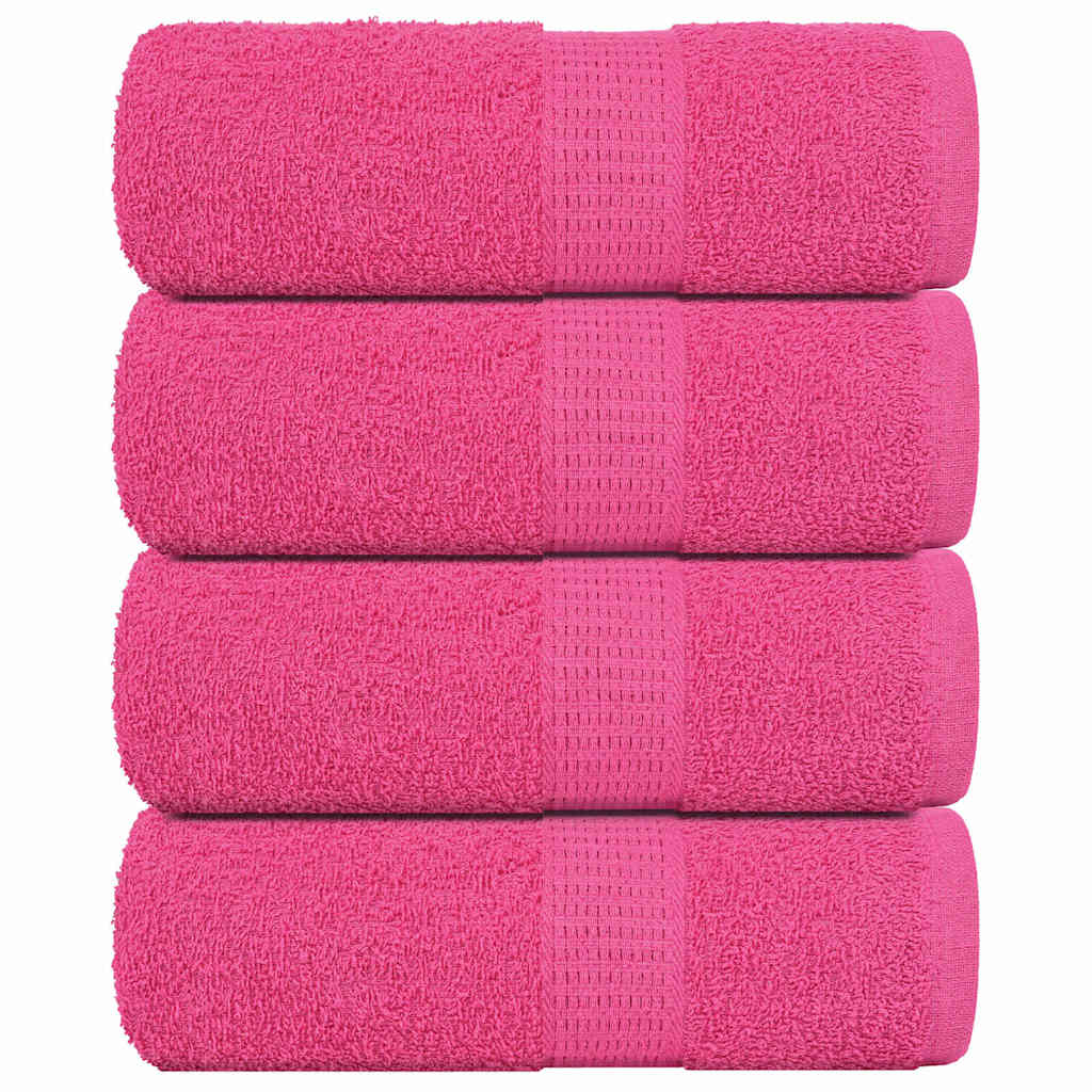 Vidaxl washandjes frogn 4 st 30x30 cm 360 g m² roze