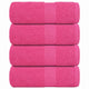 Vidaxl washandjes frogn 4 st 30x30 cm 360 g m² roze