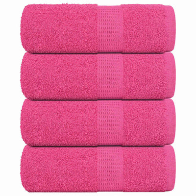 Vidaxl washandjes frogn 4 st 30x30 cm 360 g m² roze