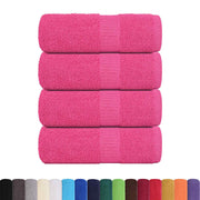 Vidaxl washandjes frogn 4 st 30x30 cm 360 g m² roze - afbeelding 2