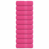 Vidaxl washandjes frogn 10 st 30x30 cm 360 g m² roze